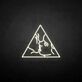 Kissing Faces in Triangle LED Neon Sign