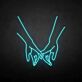Pinky Promise Hands LED Neon Sign