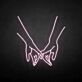 Pinky Promise Hands LED Neon Sign