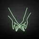 Pinky Promise Hands LED Neon Sign