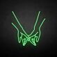 Pinky Promise Hands LED Neon Sign