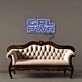 GRL PWR Block Letter LED Neon Sign