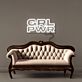 GRL PWR Block Letter LED Neon Sign