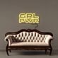 GRL PWR Block Letter LED Neon Sign