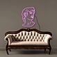 Classical Male Bust Outline LED Neon Sign