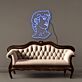 Classical Male Bust Outline LED Neon Sign