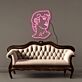 Classical Male Bust Outline LED Neon Sign