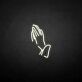 Praying Hands LED Neon Sign