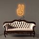 Peace Sign Hand Outline LED Neon Sign
