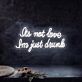 'I'm drunk' neon sign