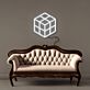 2x2 Puzzle Cube Outline LED Neon Sign