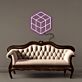 2x2 Puzzle Cube Outline LED Neon Sign