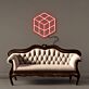 2x2 Puzzle Cube Outline LED Neon Sign