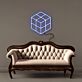 2x2 Puzzle Cube Outline LED Neon Sign
