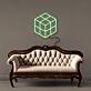 2x2 Puzzle Cube Outline LED Neon Sign
