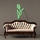 Single Tulip LED Neon Sign