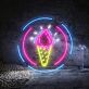Chill Out Ice Cream Cone Neon Sign