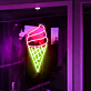 Waffle Cone Soft Serve LED Neon Sign