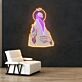 Crowned Hooded Skeleton LED Neon Acrylic Artwork