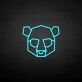 Geometric Bear Head LED Neon Sign