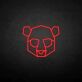 Geometric Bear Head LED Neon Sign