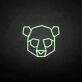 Geometric Bear Head LED Neon Sign