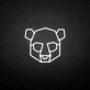 Geometric Bear Head LED Neon Sign