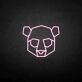 Geometric Bear Head LED Neon Sign