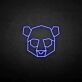 Geometric Bear Head LED Neon Sign