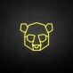 Geometric Bear Head LED Neon Sign