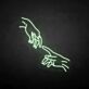 Reaching Hands LED Neon Sign