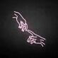 Reaching Hands LED Neon Sign