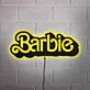 Barbie Wall Decor Black Backboard LED Neon Sign