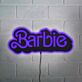 Barbie Wall Decor Black Backboard LED Neon Sign