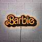 Barbie Wall Decor Black Backboard LED Neon Sign