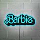 Barbie Wall Decor Black Backboard LED Neon Sign