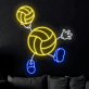 Cartoon Volleyball Player LED Neon Sign