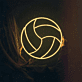 Volleyball Outline LED Neon Sign