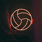 Volleyball Outline LED Neon Sign