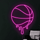 Dripping Basketball LED Neon Sign