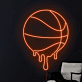 Dripping Basketball LED Neon Sign