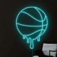 Dripping Basketball LED Neon Sign