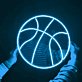 Basketball Outline LED Neon Sign
