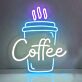 Custom Takeaway Coffee Cup LED Neon Sign