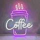 Custom Takeaway Coffee Cup LED Neon Sign