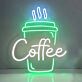 Custom Takeaway Coffee Cup LED Neon Sign
