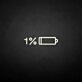 1% Low Battery LED Neon Sign