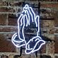 Praying Hands Iron Frame LED Neon Sign