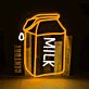 Milk Carton LED Neon Sign