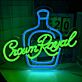 Crown Royal Bottle LED Neon Sign